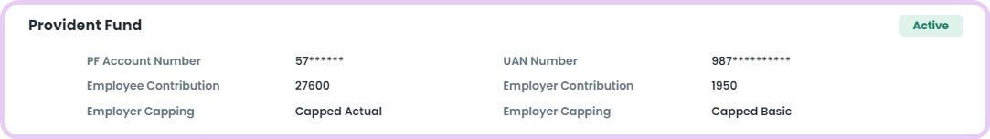 Automatic PF calculation and report generation for filing